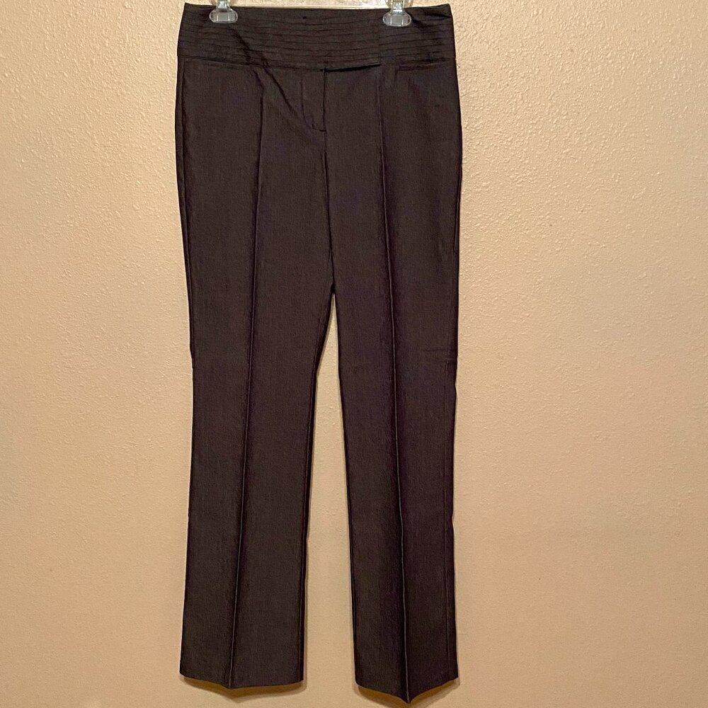CHADWICKS Dark Grey Pants Wide Waist 3 hook closure Women's Size (8) Vintage